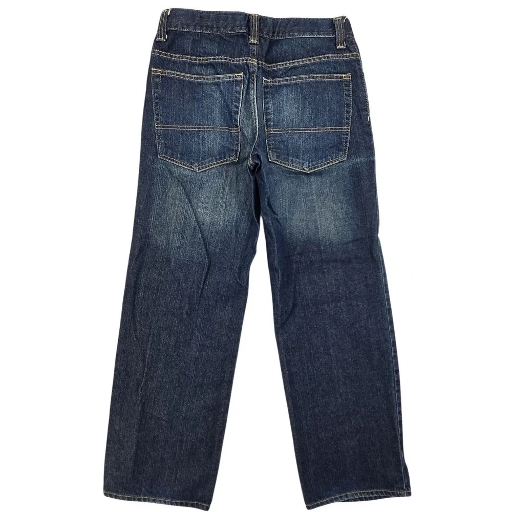 Girls‎ Old Navy Size 16 High Waisted Wide Leg Loose Fit Jeans Dark Blue Denim